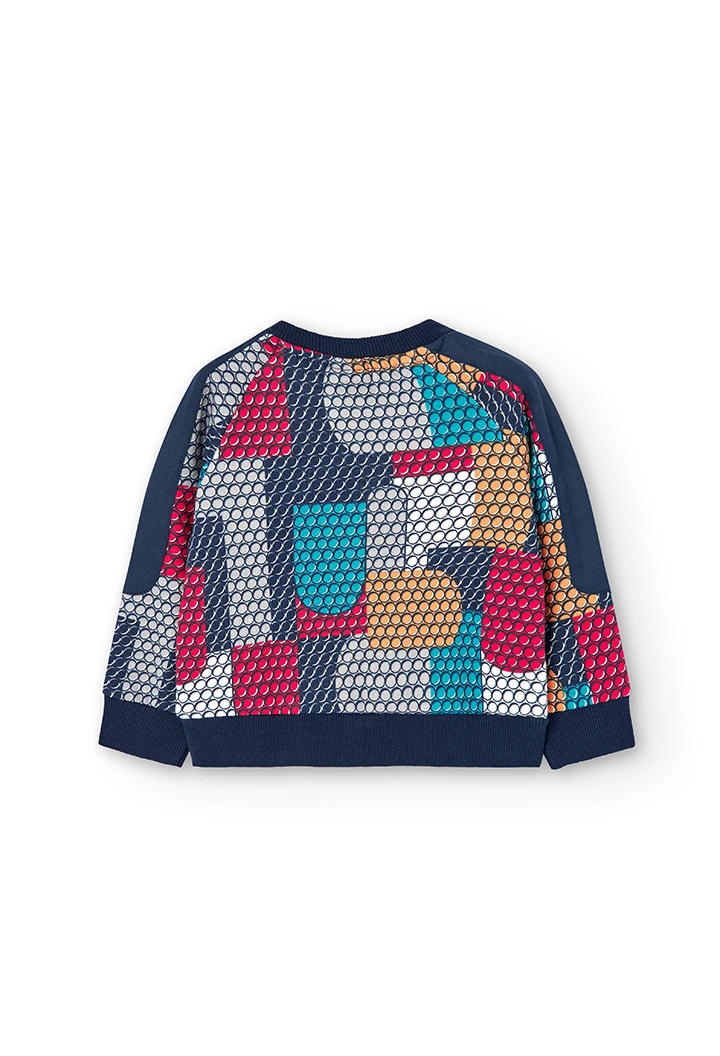 Fleece sweatshirt for baby boy -BCI