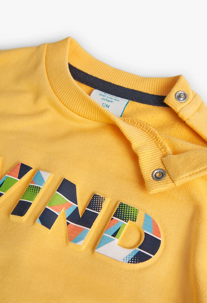 Fleece-Sweatshirt, für Baby-Jungen in Farbe Gelb