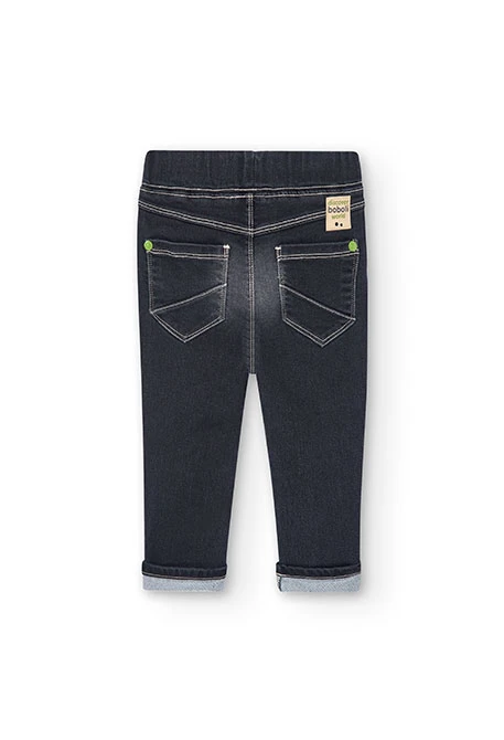 Jeans-Hose gestrickt, für Baby-Jungen, in Farbe Schwarz
