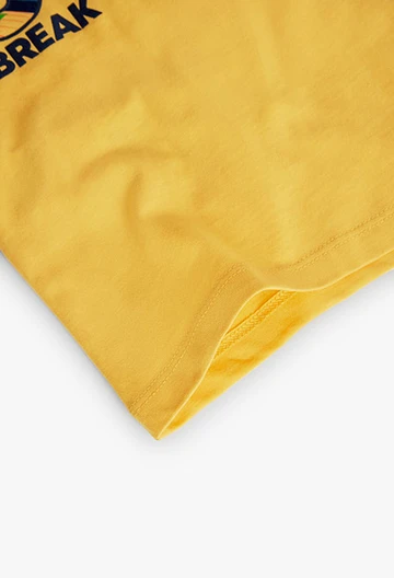 Maglietta in jersey da neonato gialla
