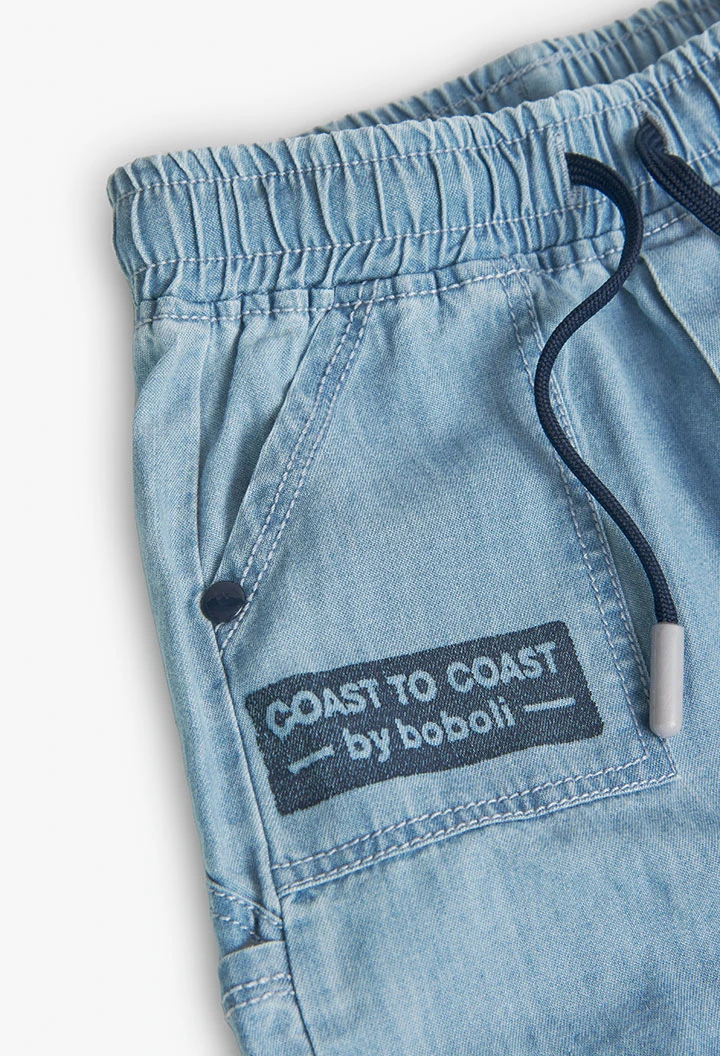 Jeans - Bermuda-Shorts,  für Jungen,  in Farbe Bleach