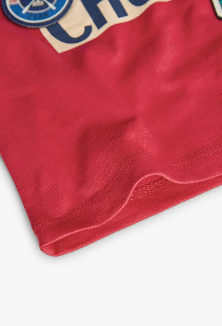 T-shirt tricoté rouge pour bébé garçon 