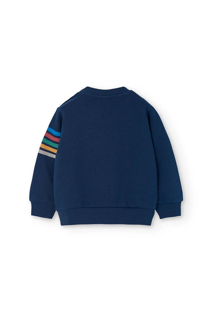 2tlg. Set mit Sweatshirt und Hose für Baby-Jungen in Marineblau