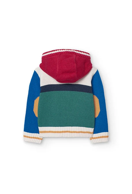 Veste en peluche pour bébé garçon en bleu marine