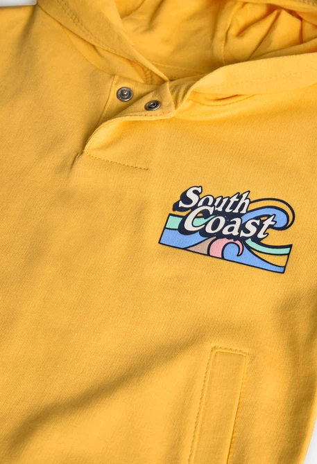 Sweat en molleton pour bébé garçon de couleur jaune