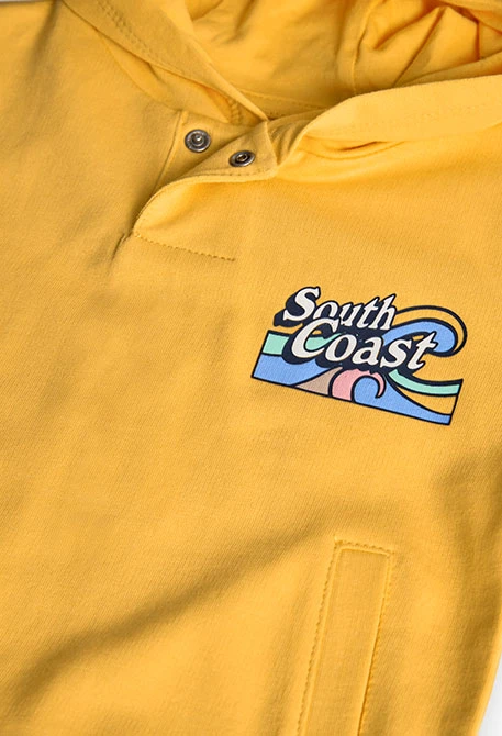 Sweatshirt de felpa para bebé menino em cor amarela