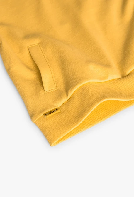 Sweat en molleton pour bébé garçon de couleur jaune