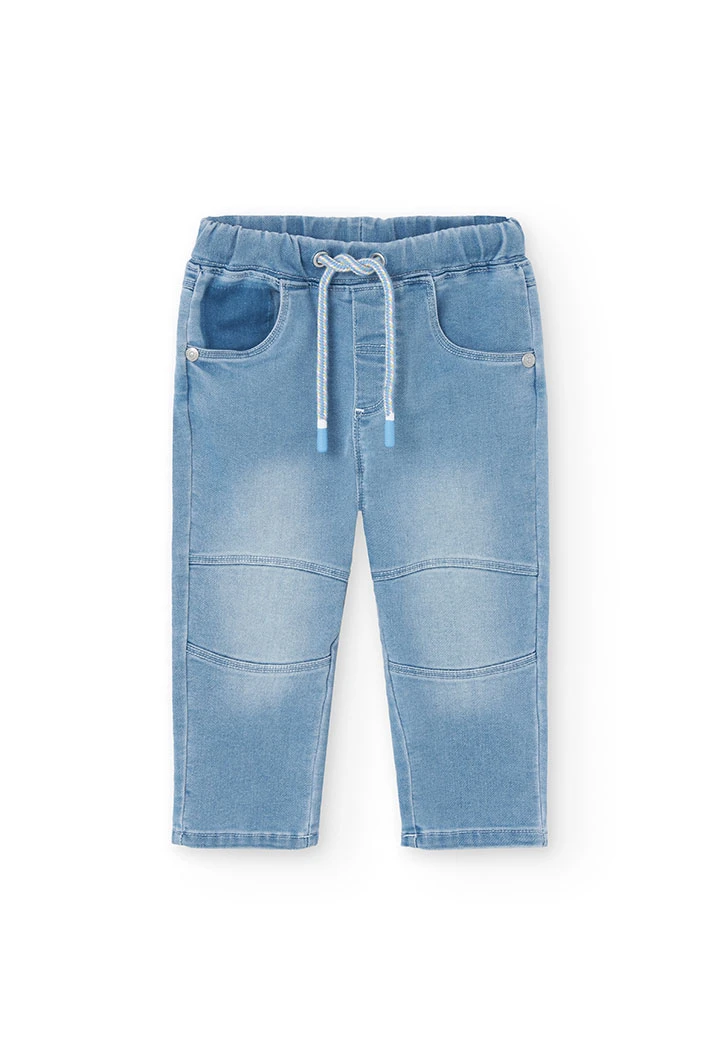 Pantaloni in maglia per neonato in colore bleach