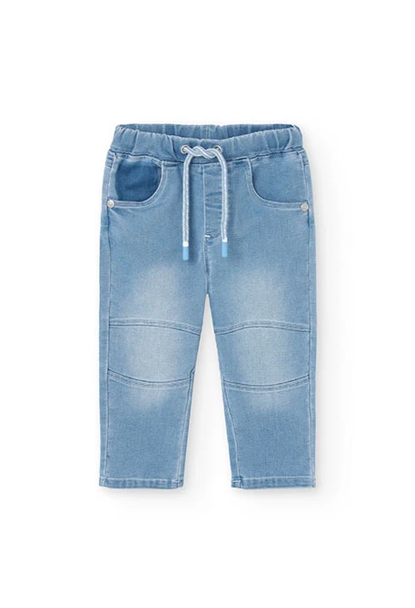Strickhose für Babyjungen in der Farbe Bleach