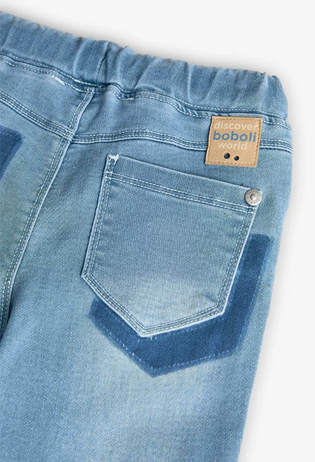 Strickhose für Babyjungen in der Farbe Bleach