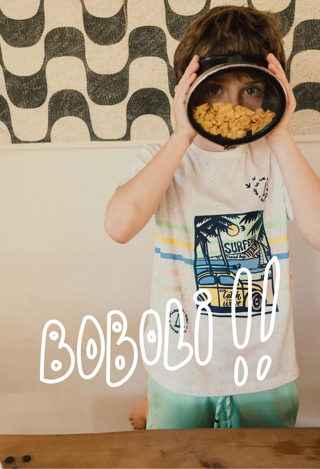 Camisola de malha para bebé menino em branco