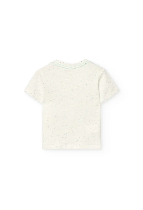 Camisola de malha para bebé menino em branco