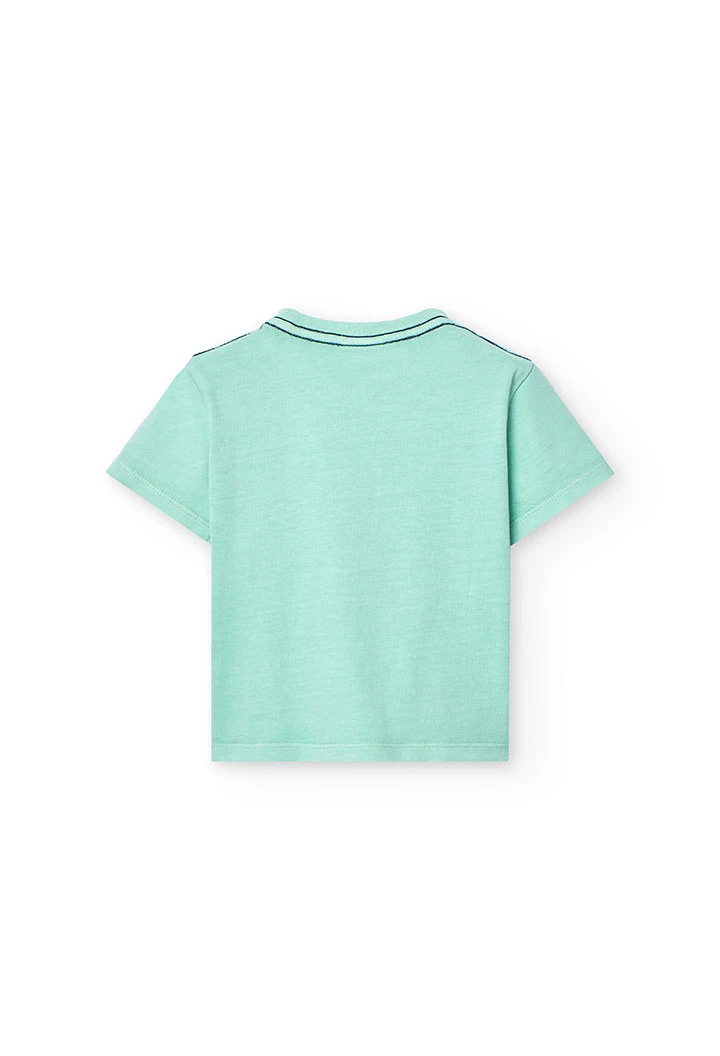 Maglietta a maglia per neonato in verde