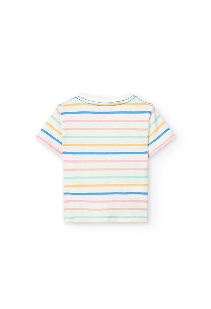Set di maglietta e pantaloncini in maglia per neonato multicolore.