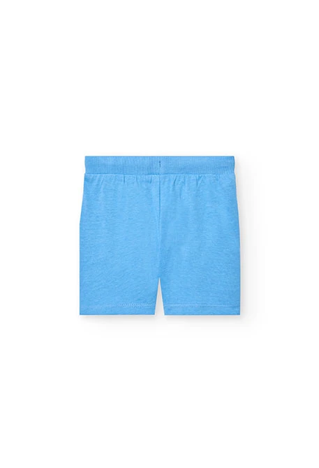 Conjunto de camiseta y pantalón corto de punto para bebé niño en multicolor