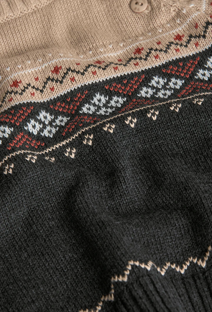 Camisola menino em tons de cinza