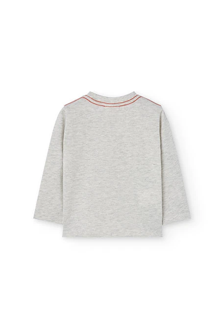 T-shirt garçon en tricot blanc