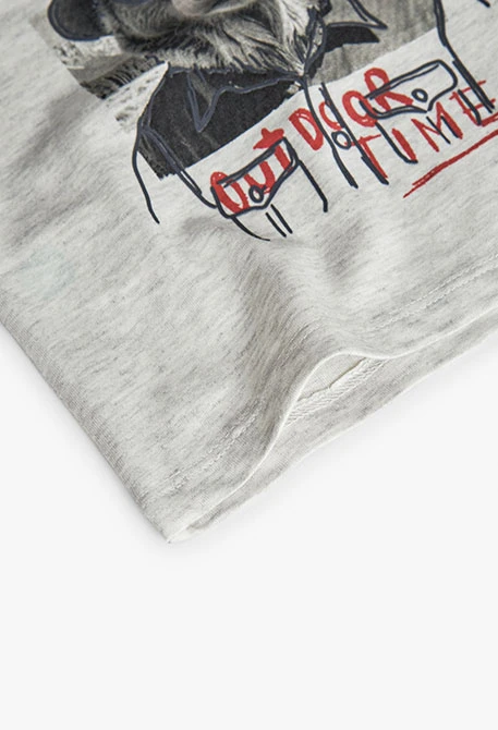 White knitted boy´s T-shirt