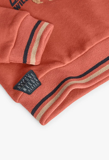 Sweatshirt menino felpa laranja