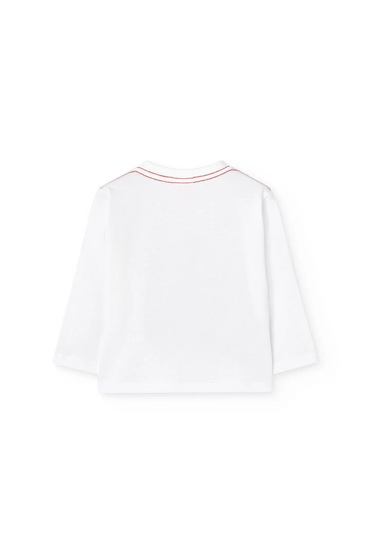 Boy´s white knit t-shirt