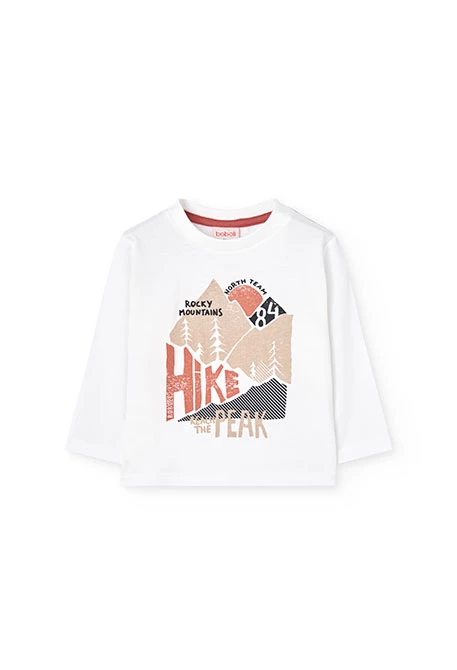 Boy´s white knit t-shirt