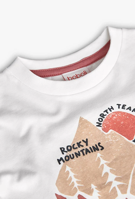 Camiseta niño punto en blanco