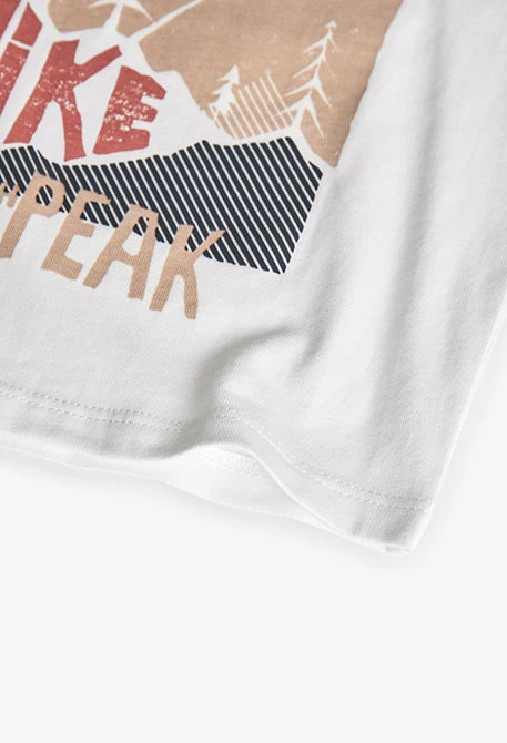 Boy´s white knit t-shirt