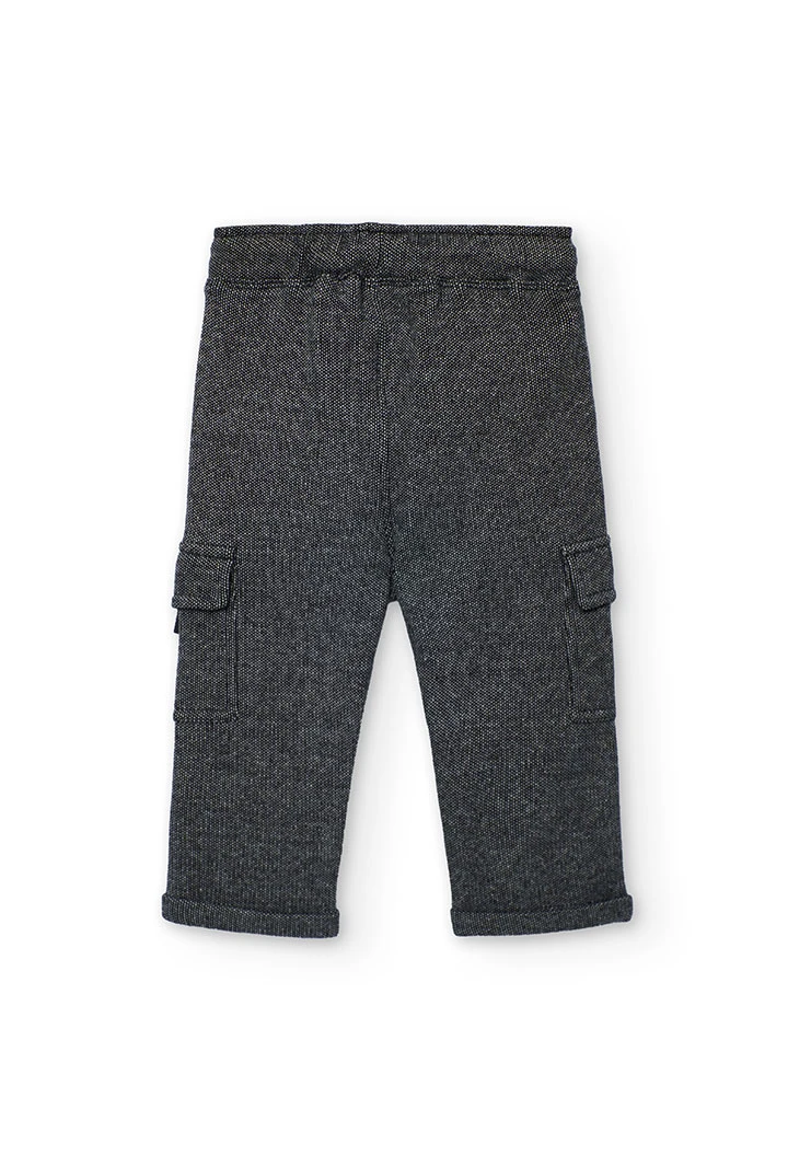 Grey knit boy´s trousers