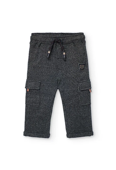 Grey knit boy´s trousers