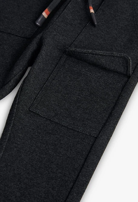 Pantaloni bambino grigio scuro