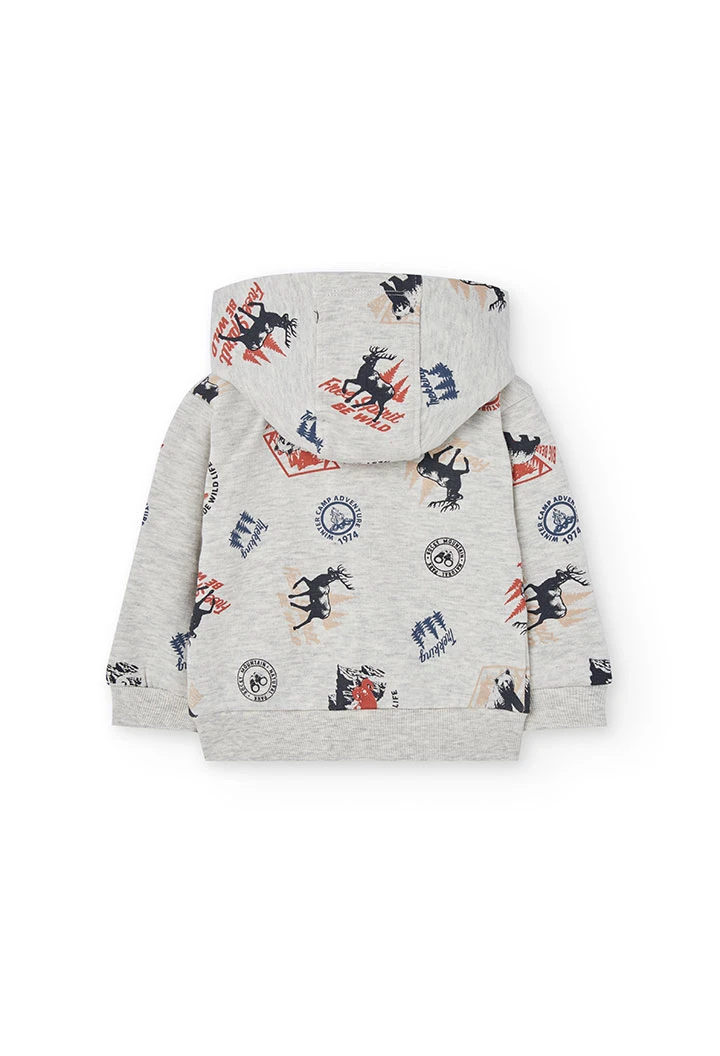 Veste garçon en molleton imprimé