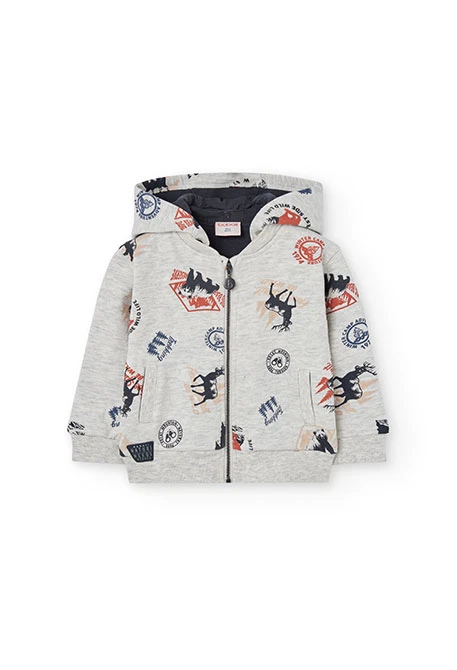 Veste garçon en molleton imprimé