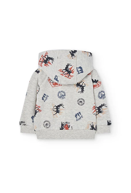 Gedruckte Jungenjacke aus Frottee