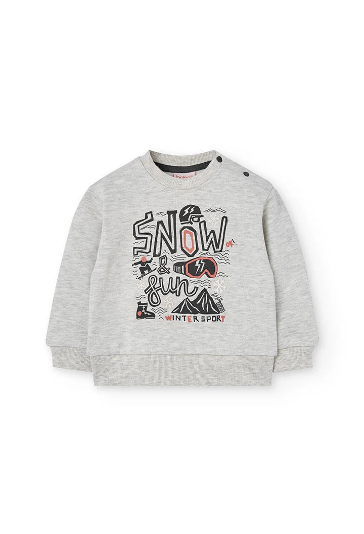 Boy´s cream ski fleece set