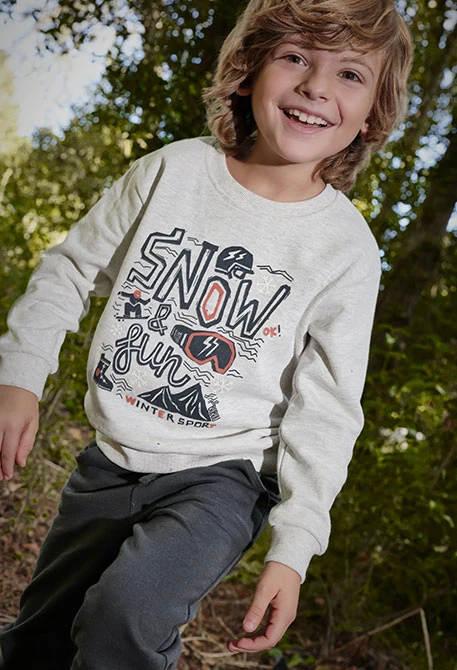 Boy´s cream ski fleece set