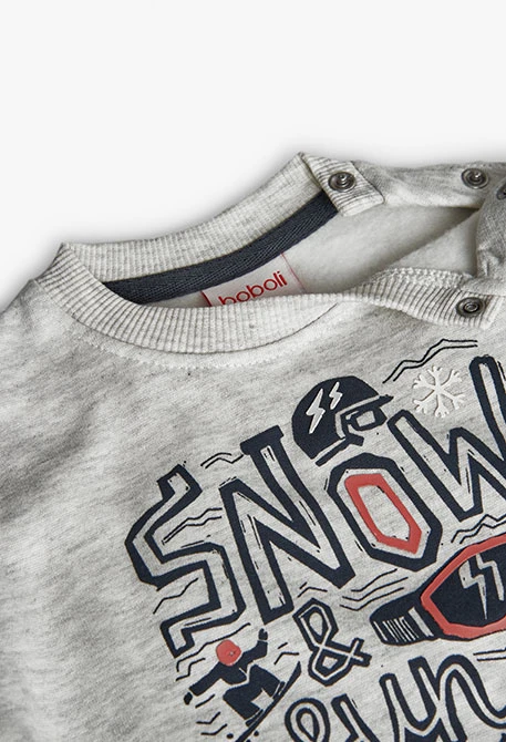 Boy´s cream ski fleece set