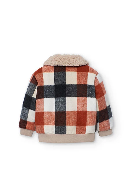 Chaqueta niño punto con cuadros