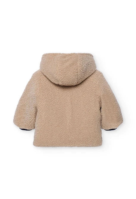 Reversible graues technische Gewebe Parka für Jungen