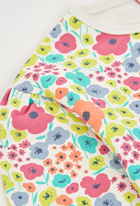 Sudadera niña punto estampado