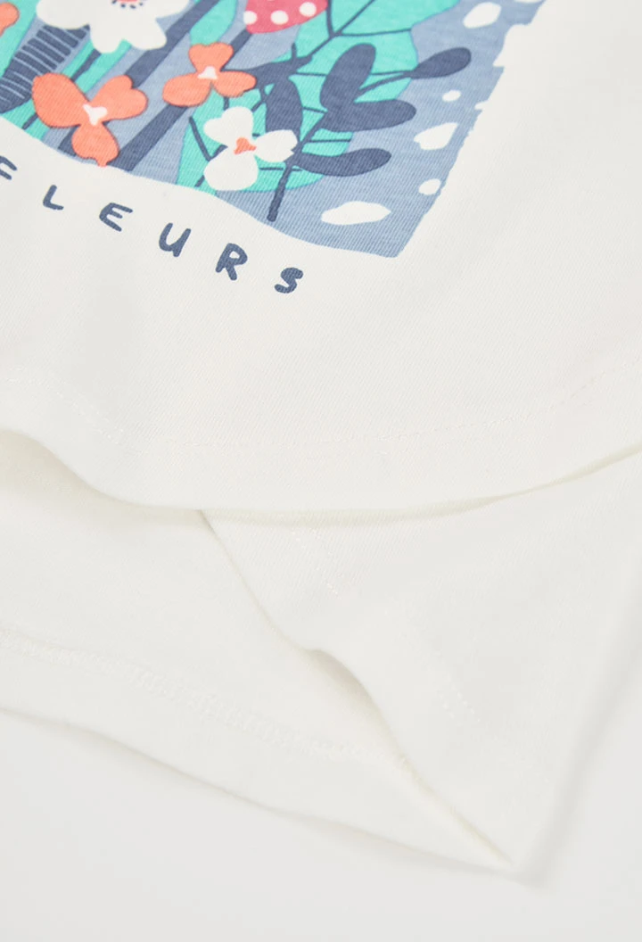 Camiseta niña algodón manga larga