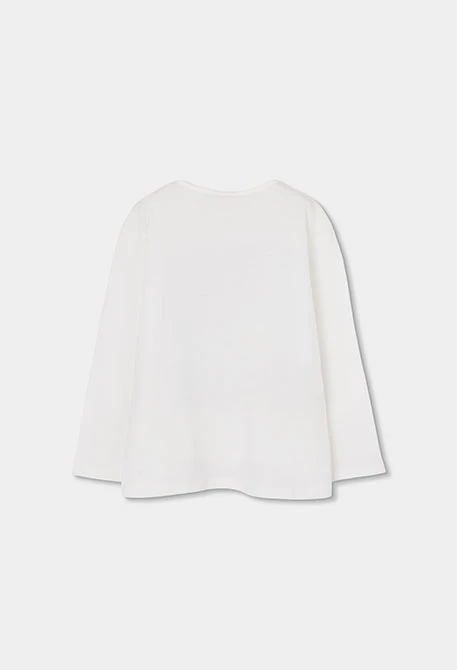 Girl?s long-sleeve cotton T-shirt