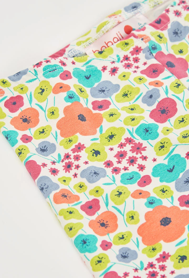 Bedruckte Leggings aus elastischem Strickgewebe