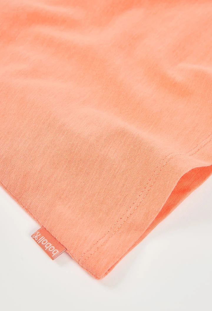 Orange cotton girl?s T-shirt