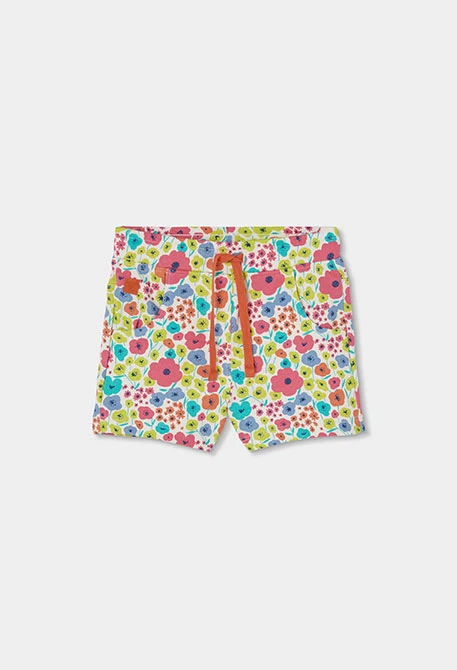 Short fille imprimé fleurs