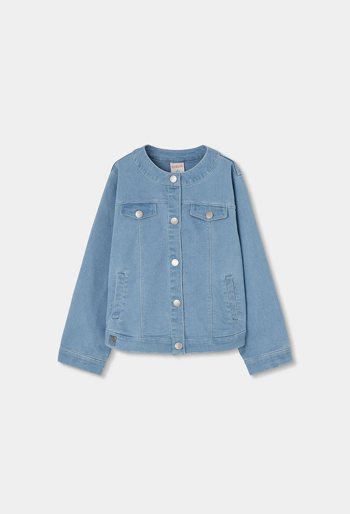 Jaqueta nena denim punt
