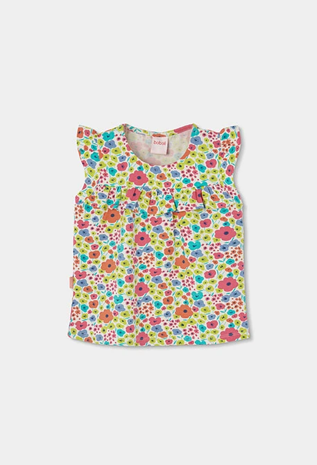 T-shirt fille en jersey imprimé