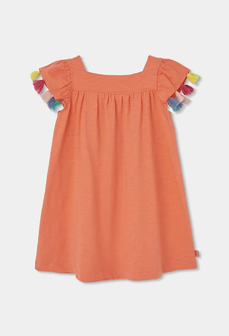 Vestit taronja flors