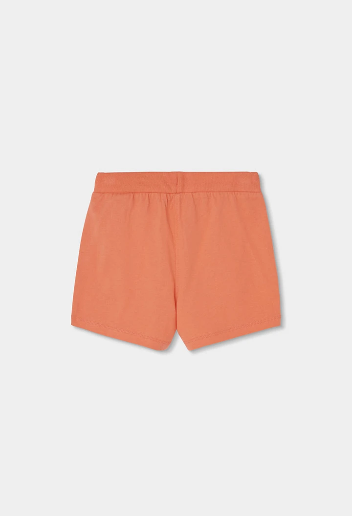 Conjunto algodón niña camiseta y pantalón corto