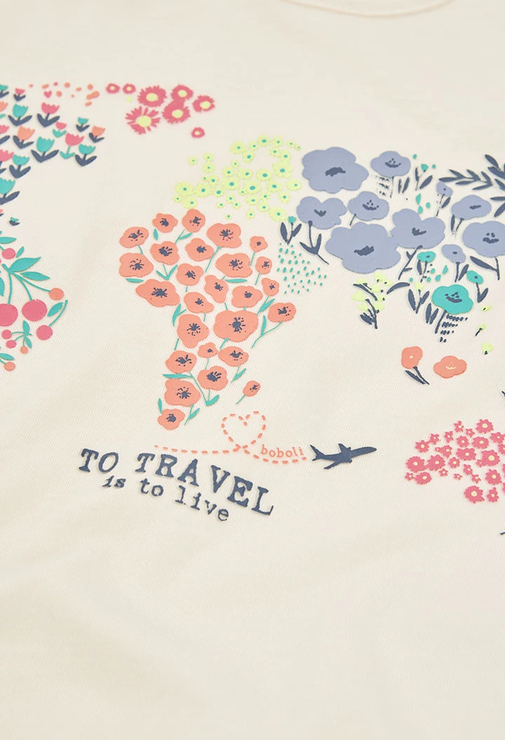 Ensemble en coton fille t-shirt et short