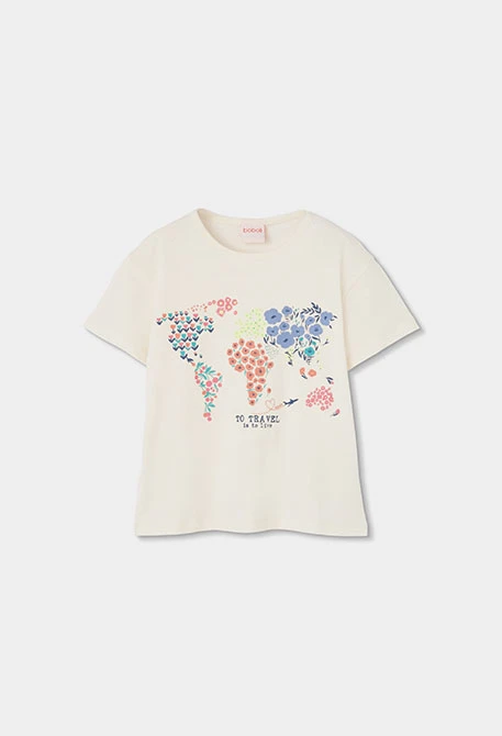 Girls? cotton set, T-shirt and shorts